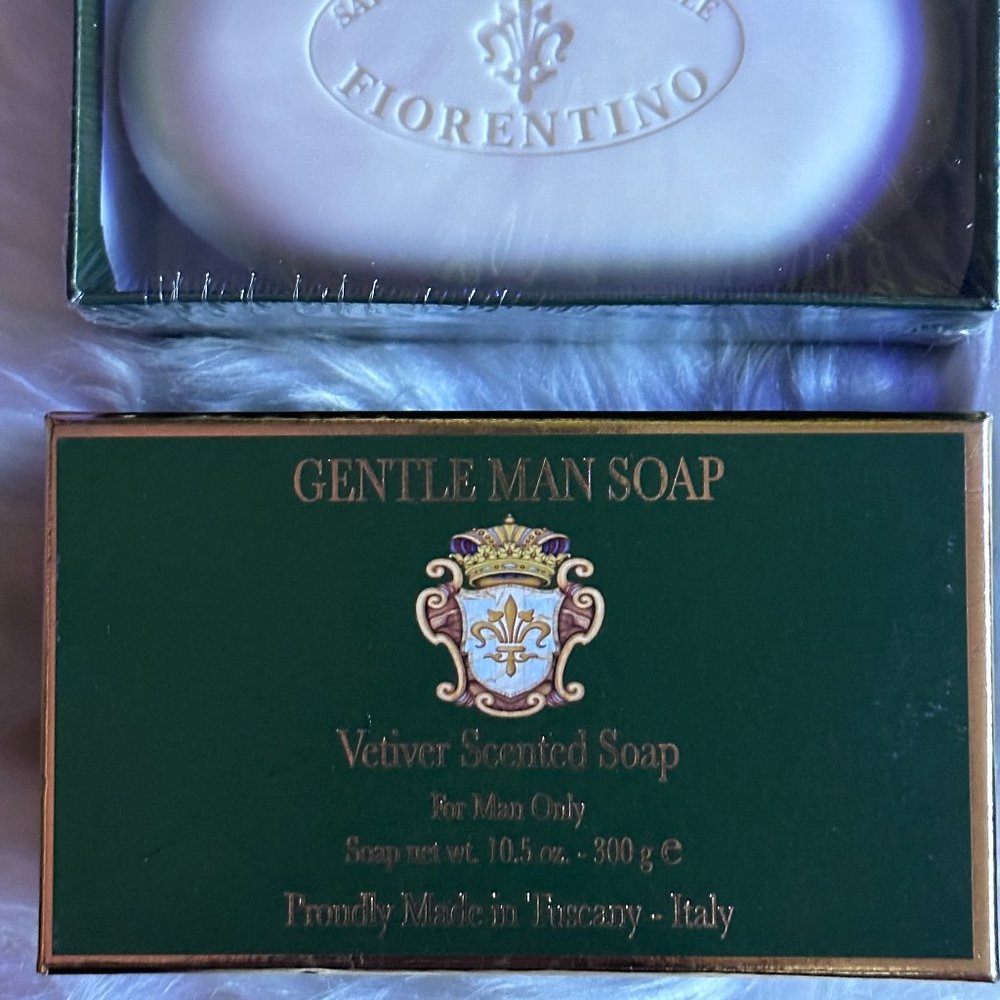 Saponificio Artigianale Fiorentino Italian Gentle Man Vetiver Hand Body Soap - Picture 1 of 2